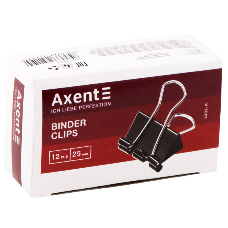 

Биндер черный Axent 25 мм, 12 шт (упаковка) 4402