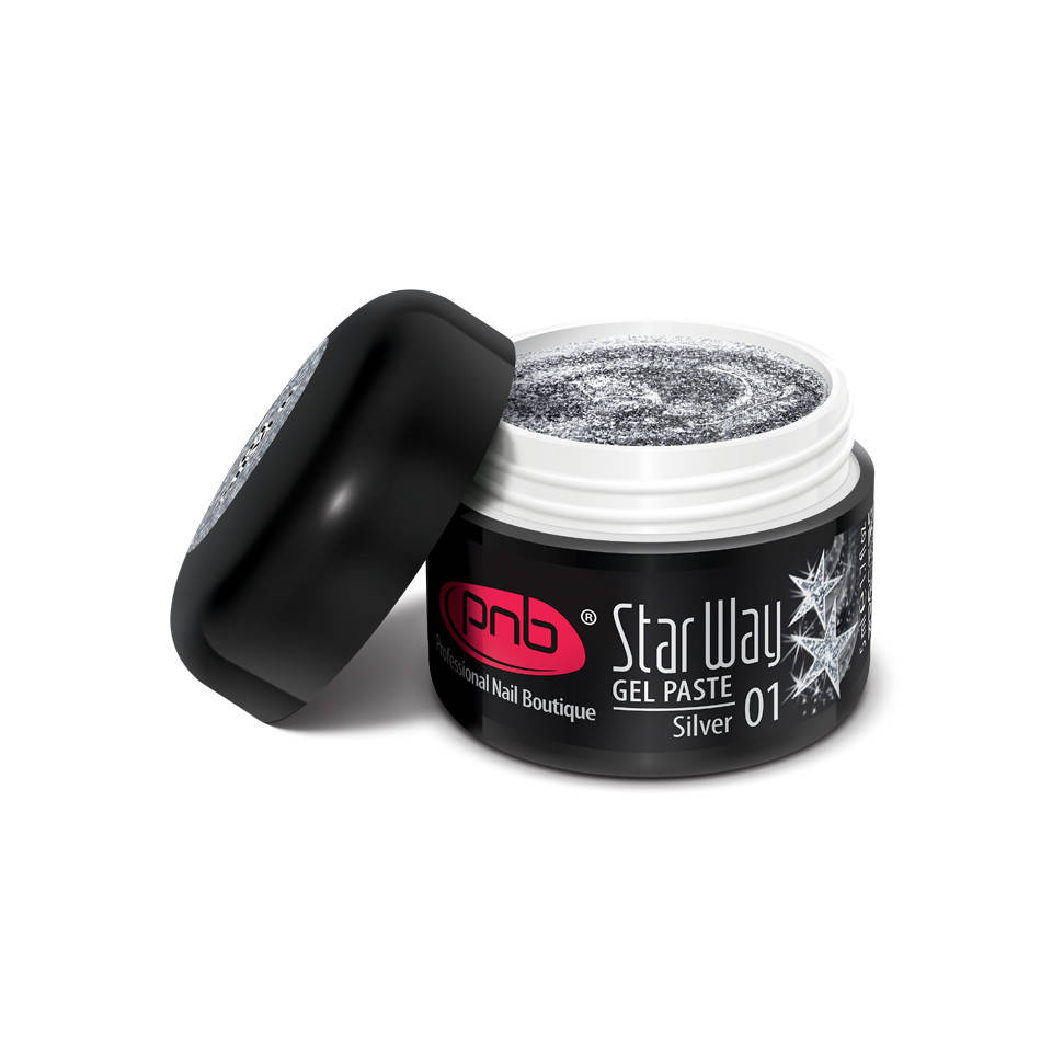 

UV/LED Gel Paste PNB "Star Way", 01 Silver, 5 ml