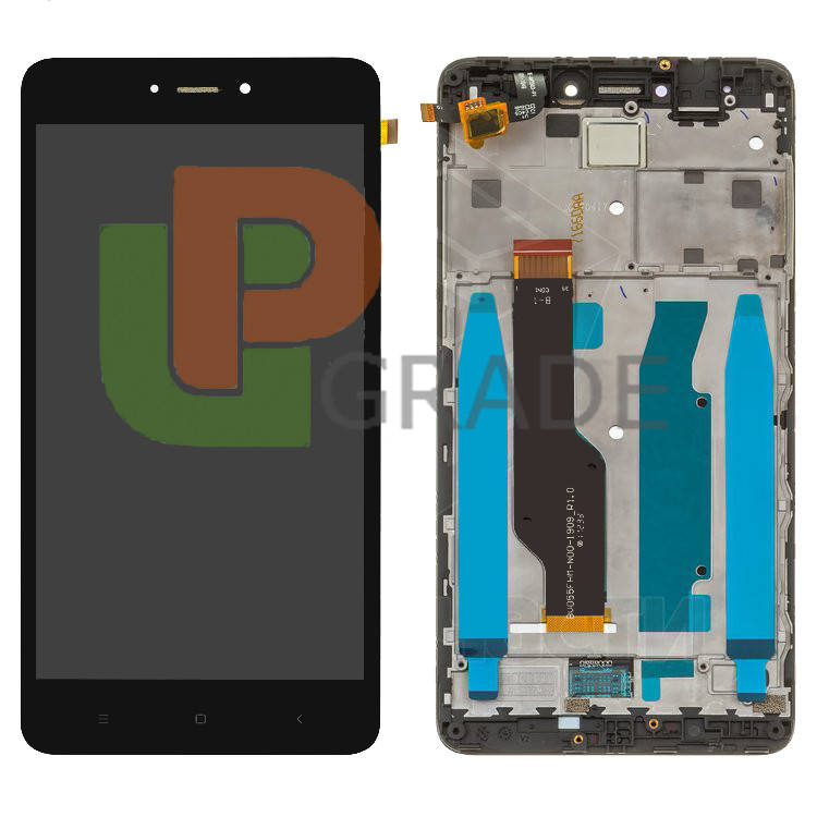 

Дисплей Xiaomi Redmi 4X тачскрин модуль черный в рамке