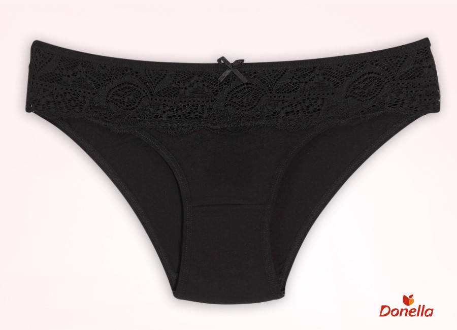 

Женские трусики с гипюровой вставкой ТМ Donella