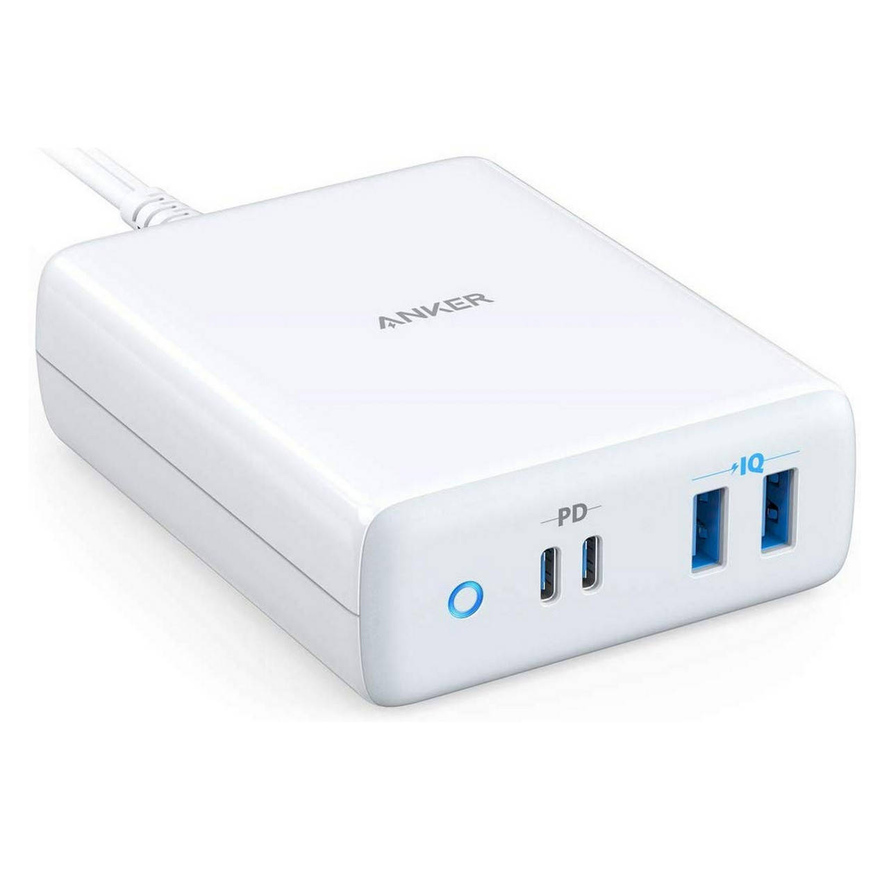 

Сетевое зарядное устройство Anker PowerPort Atom IV 100W 2*Type-C PD & 2*USB PIQ White (A2041G21), Белый