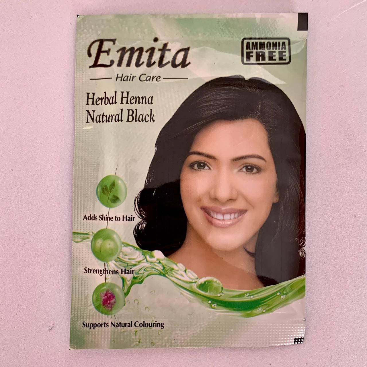 

Хна для волос Эмита черный 10 г (Herbal henna Natural Black Emita)