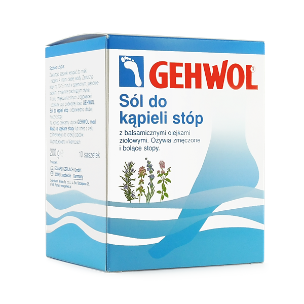 

Соль для ванн Gehwol FuВbad Sól do Kąpieli Stóp, 20*10 пакетиков, 200 г