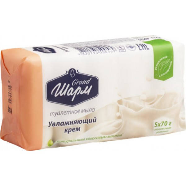 

Мыло туалетное Grand Шарм Увлажняющий крем, 5x70 г