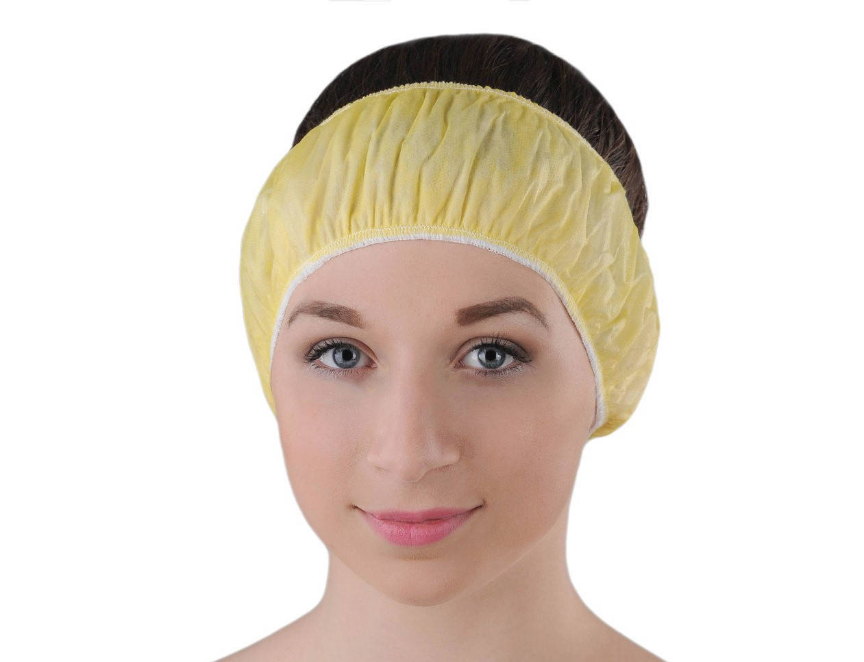 

Повязка для волос из спанбонда (10 шт./уп.) Цвет: желтый ТМ Doily®