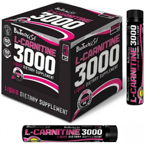 

Л-Карнитин BioTech L-Carnitine Ampule 3000 мг упаковка 20 ампул * 25 мл Orange Апельсин
