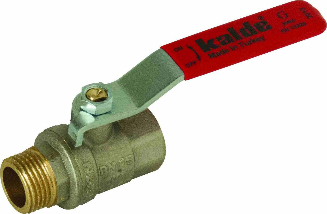 

Калде кран шаровый Мет. d 3/4" НР/ВР (ручка)(30)