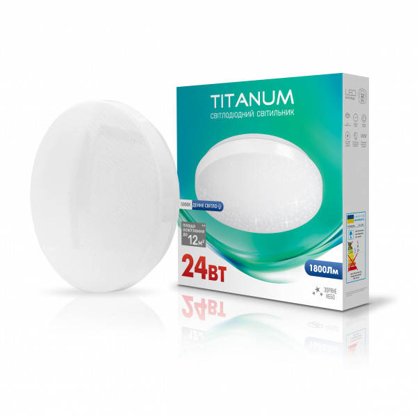 

LED світильник настінно-стельовий TITANUM 24W 5000K Зоряне небо