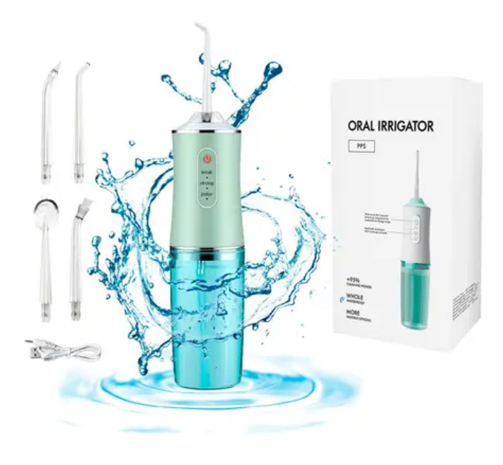 

Портативний іррігатор для ротової порожнини іригатор ORAL IRRIGATOR Green