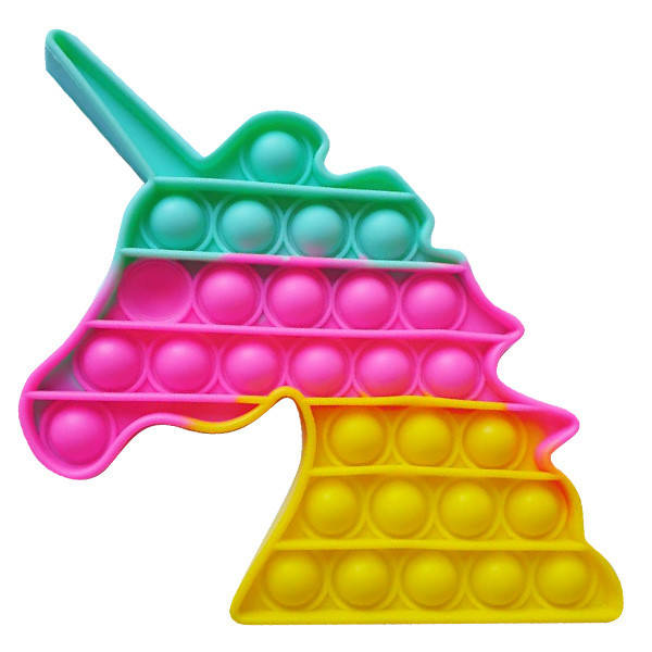 

Pop It Антистресс Игрушка - (Поп Ит - Попит - Popit) - Единорог 3 цвета, Разные цвета