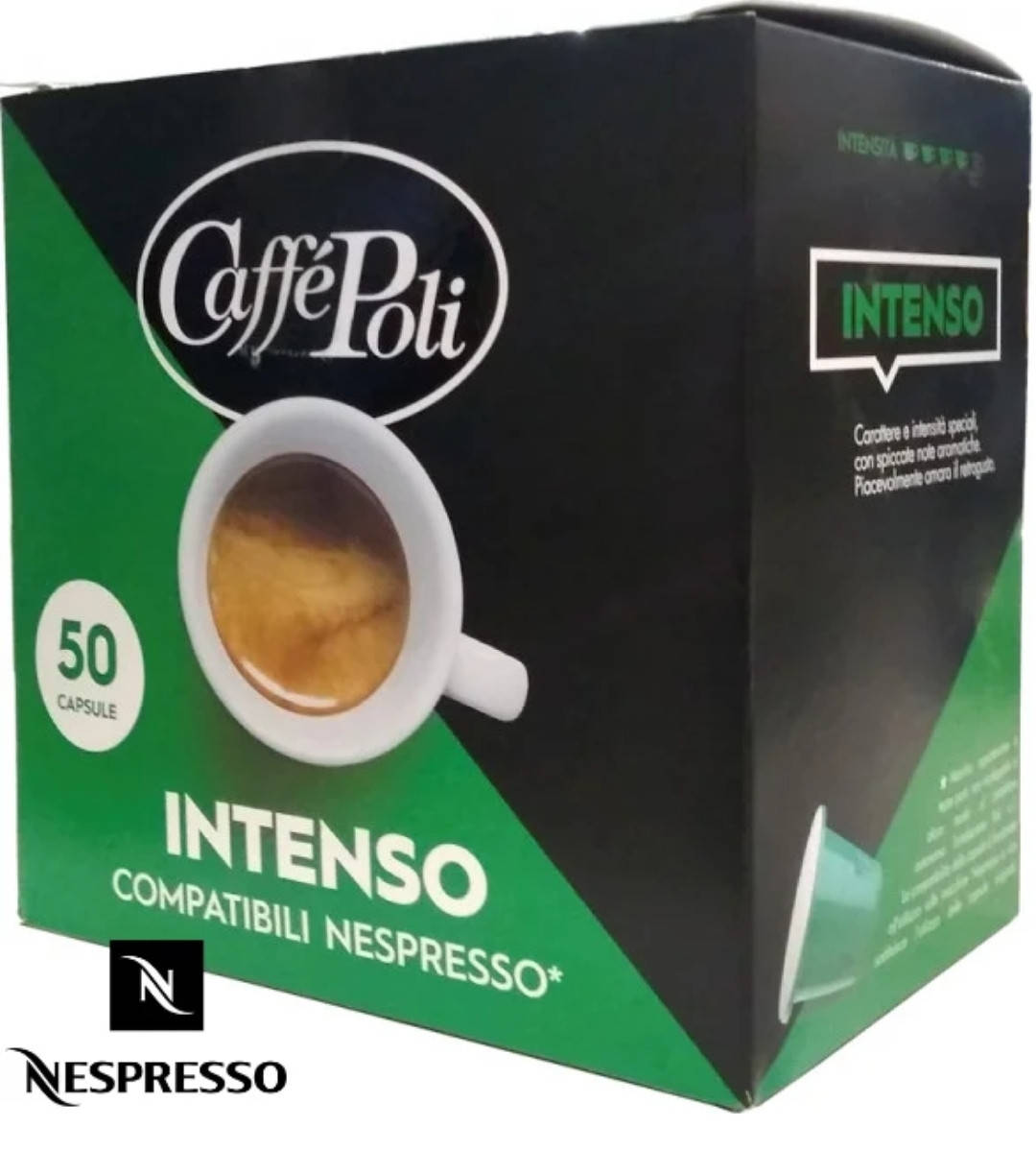 

Кофе в капсулах Caffe Poli Nespresso Intenso 60% Арабики (50 шт.), Италия (Неспрессо)