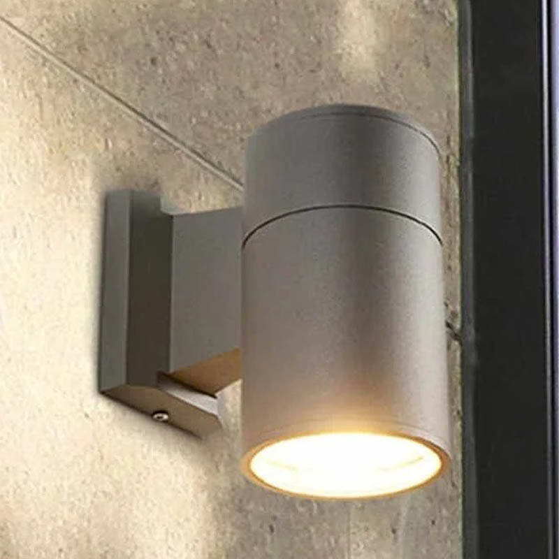 

Фасадный настенный уличный светильник под патрон E27 (серый, IP54, LV)