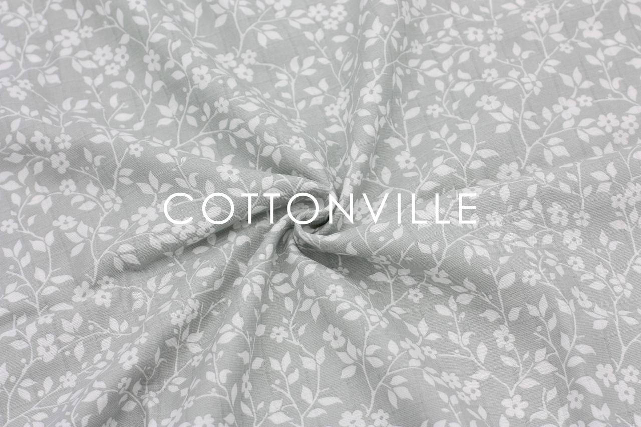 

Муслин Цветочки серый 160 см, Разные цвета