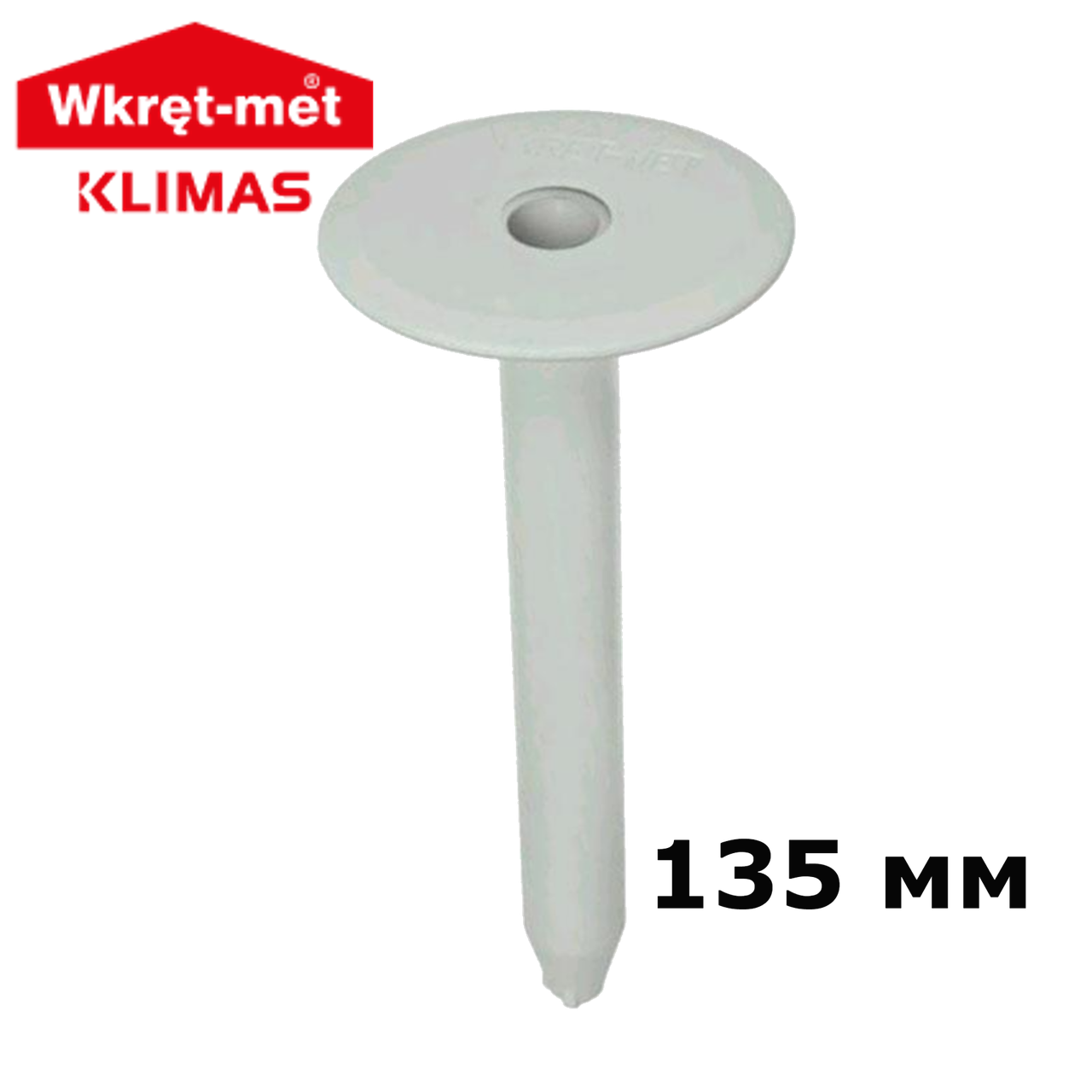 

Дюбель кровельный телескопический LINO 135 мм Wkret-met для крепления ПВХ мембраны