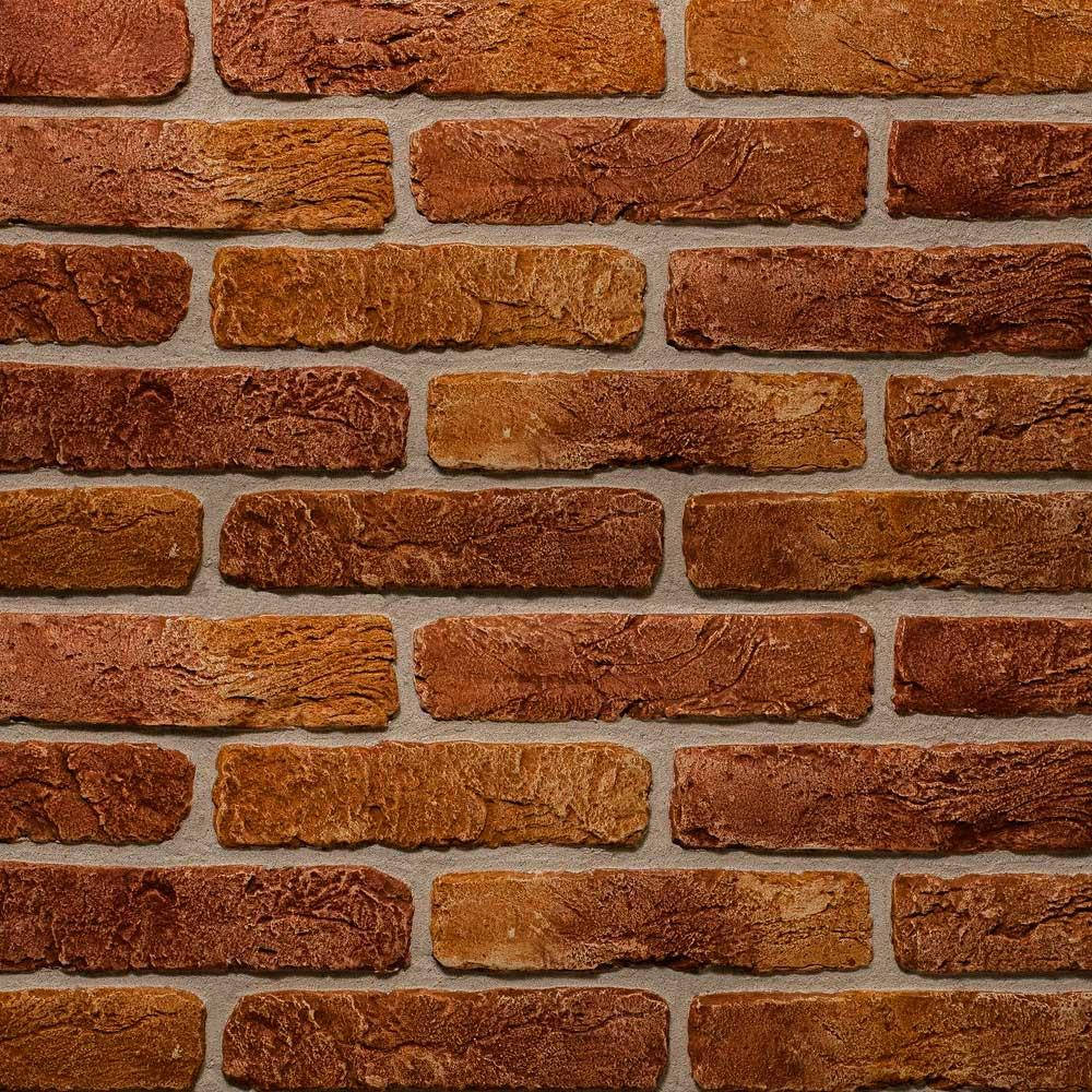 

Гипсовый камень Bestone Кирпич старая Прага терракот 1 кв.м, Красный