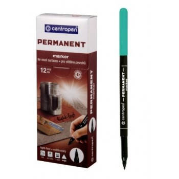 

Маркер зелений перманентний тонкий 1мм Centropen 2536, Зелёный
