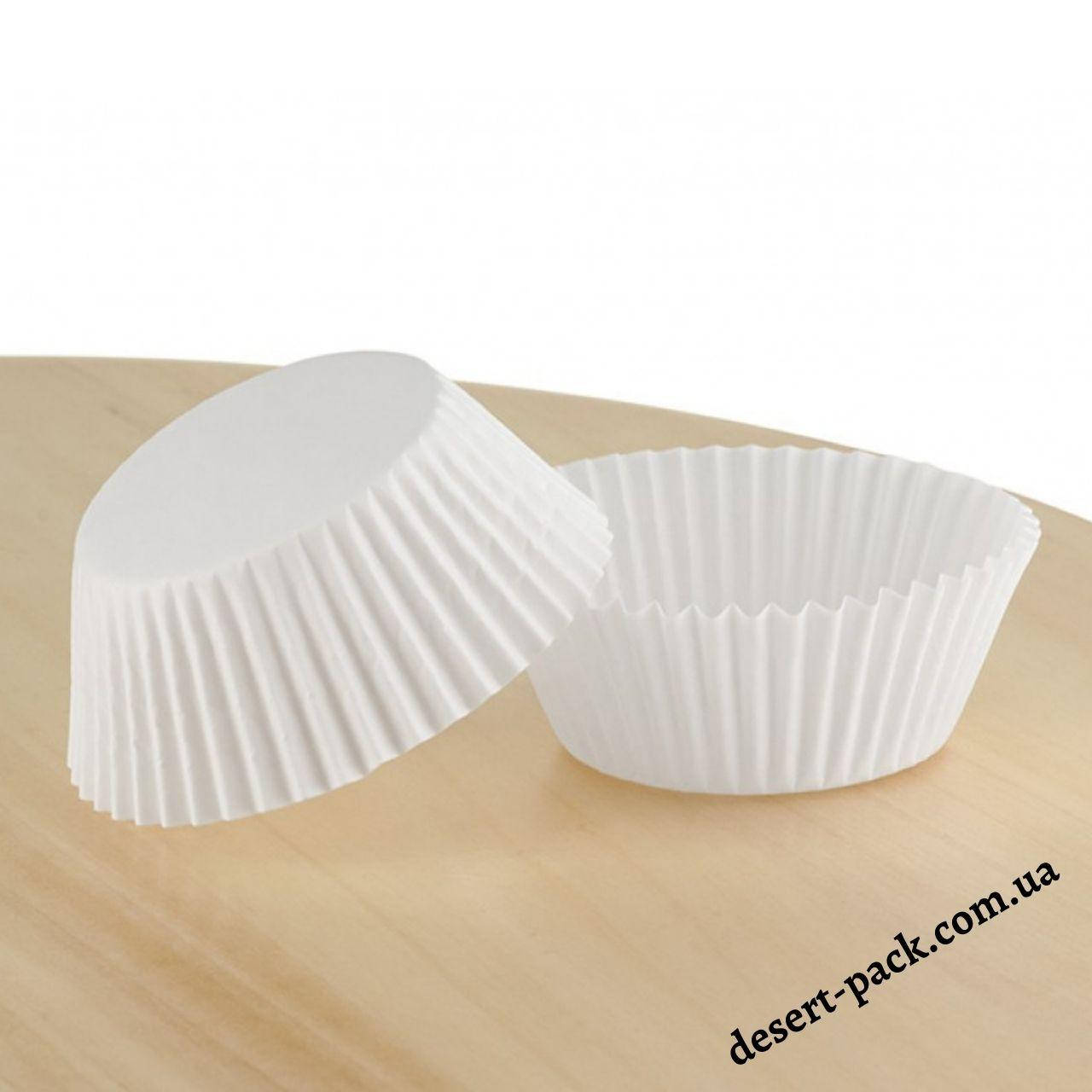 

Бумажные формы для капкейков 55х42,5 мм (100 шт.) белые, Белый