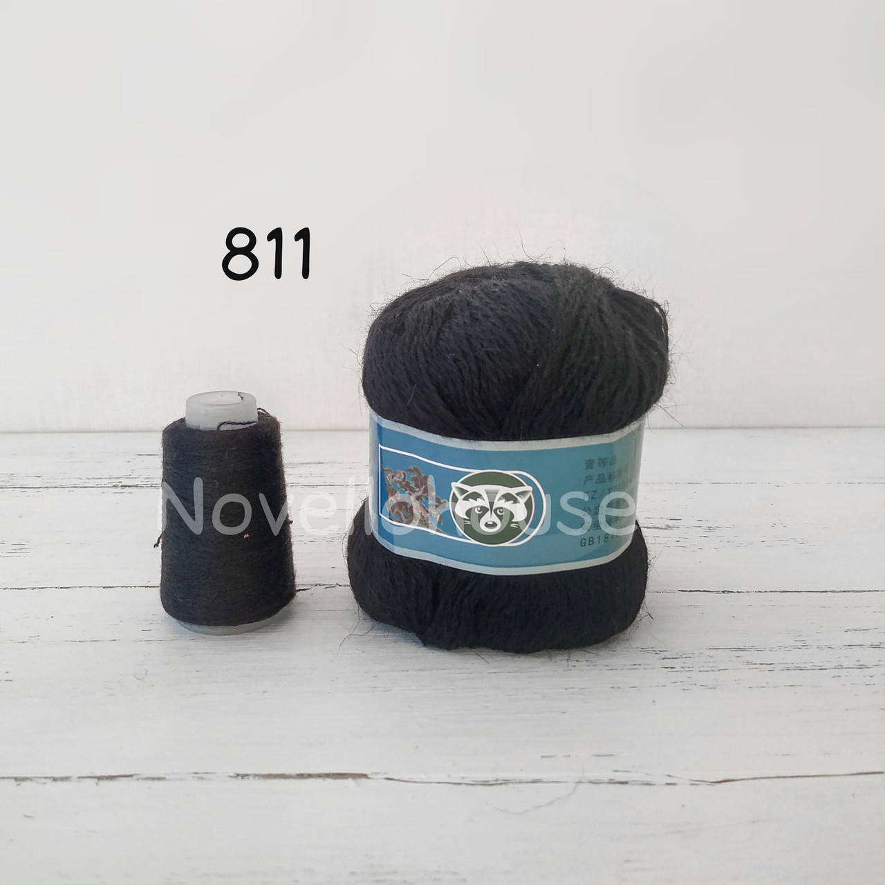 

Пух норки № 811 черный
