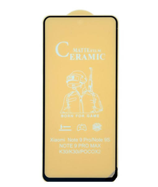 

Захисна плівка Ceramic Matte Xiaomi Redmi Note 9 Pro Full Glue black, Черный