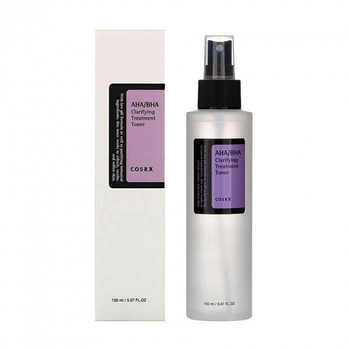 

Тонер для лица COSRX AHA/BHA Clarifying Treatment Toner, с AHA/BHA кислотами, 150 мл