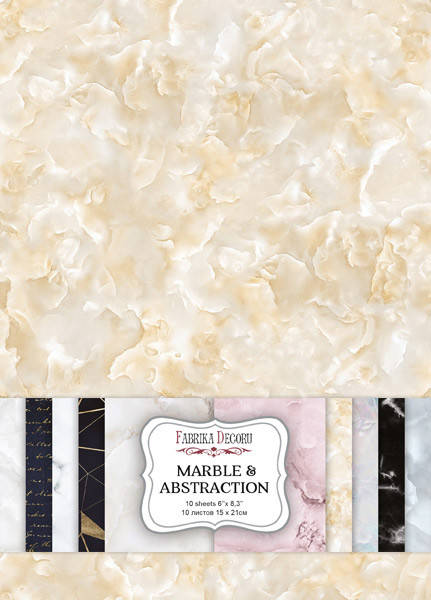 

Набір двостороннього паперу - MARBLE&ABSTRACTION - Fabrika Decoru - 15х21 - 10 л.