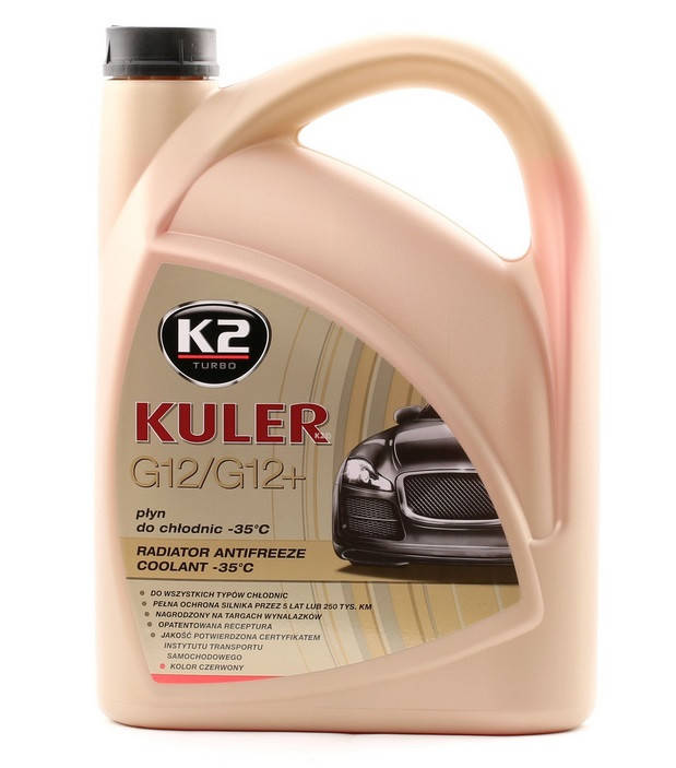 

Антифриз Красный K2 Kuler G12/G12+ (-35C) 5л