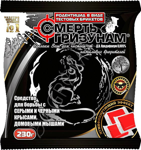 

Смерть грызунам № 1 масло- сыр 230 г. Агромакси