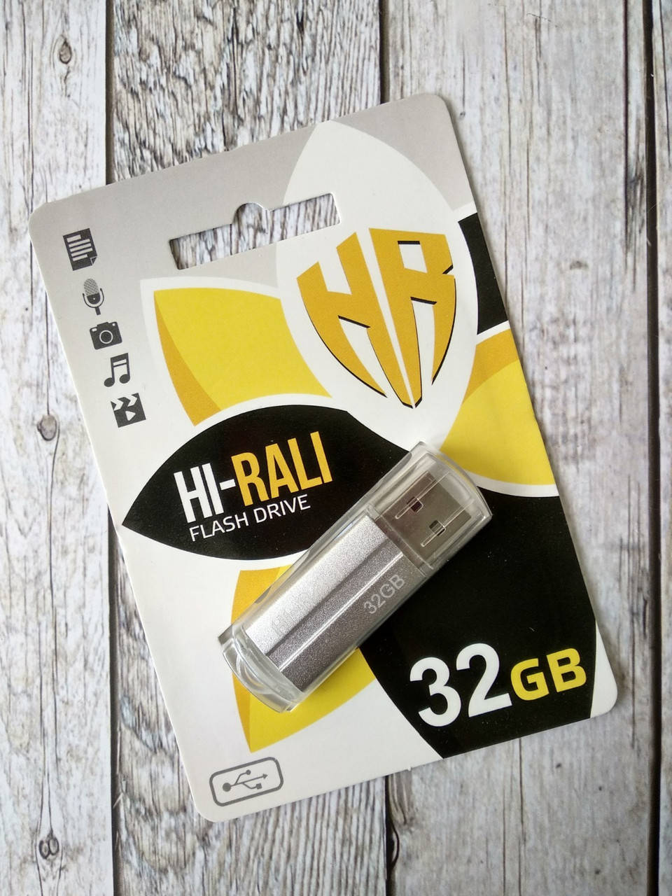 

Флеш-накопитель Usb 32Gb Hi-Rali Corsair series Silver