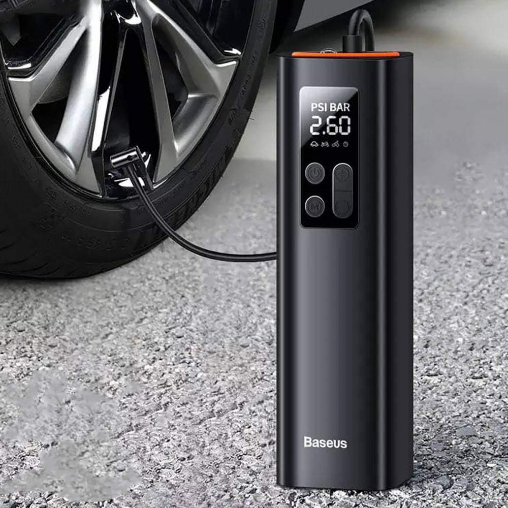

Автомобільний насос Baseus Super Mini Inflator Pump Black