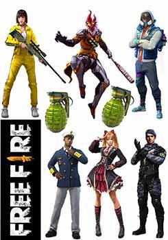 

Вафельная картинка Фрі фаєр (Free Fire) А4