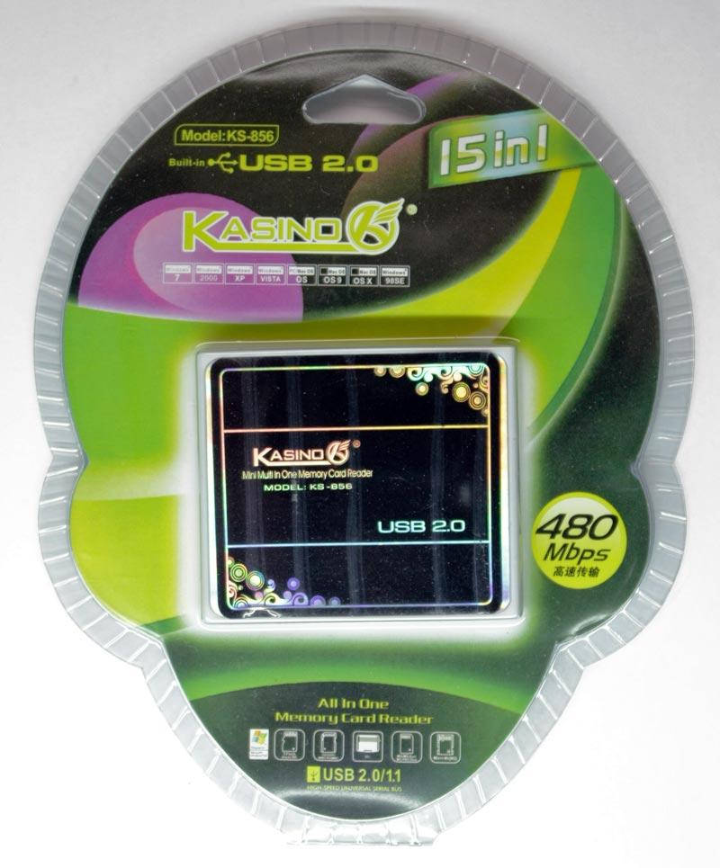 

Картридер Kasino KS-856 15-in-1 USB 2.0 slim