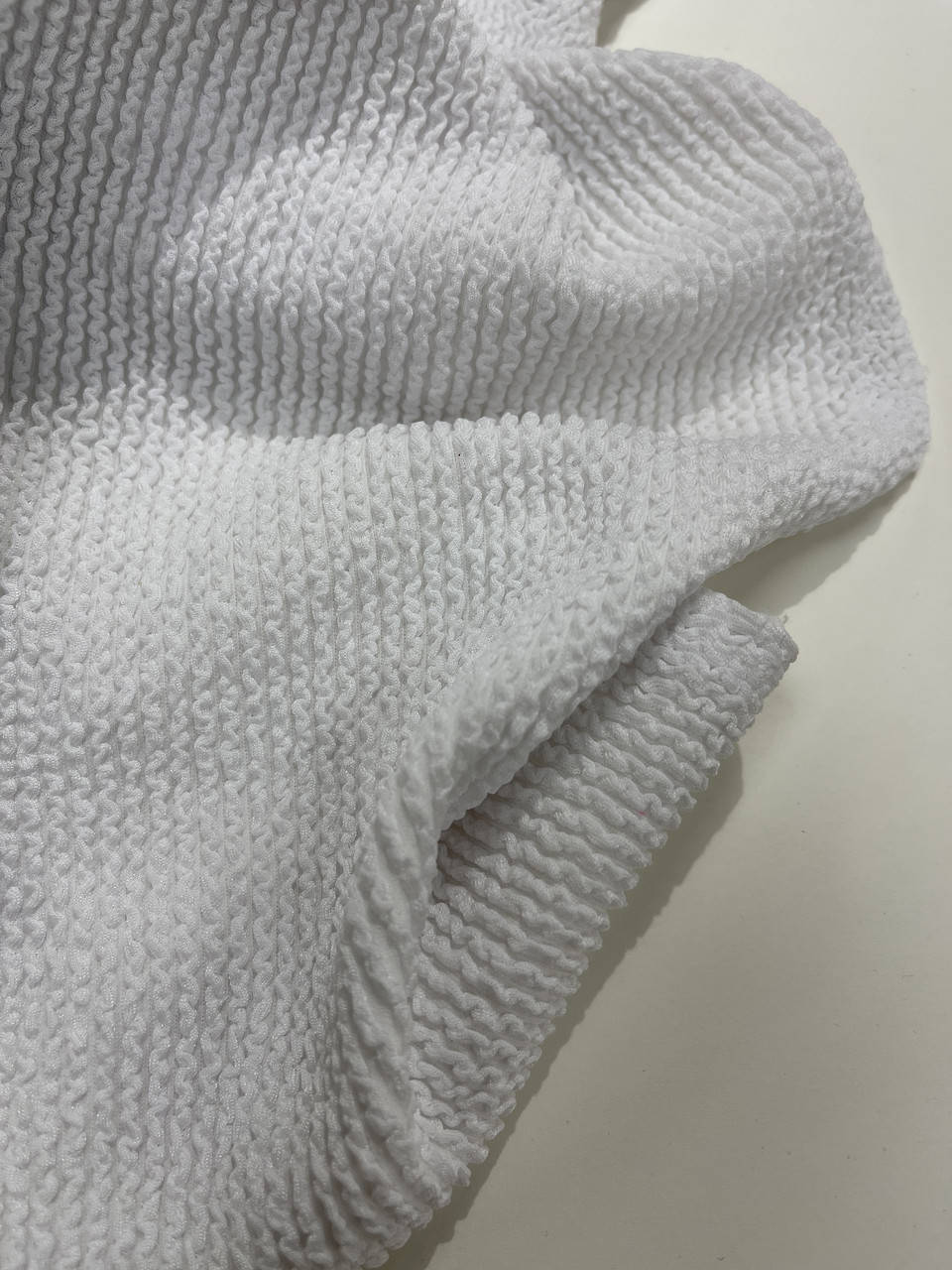 

Ткань бифлекс жатка HUNZA/ белый