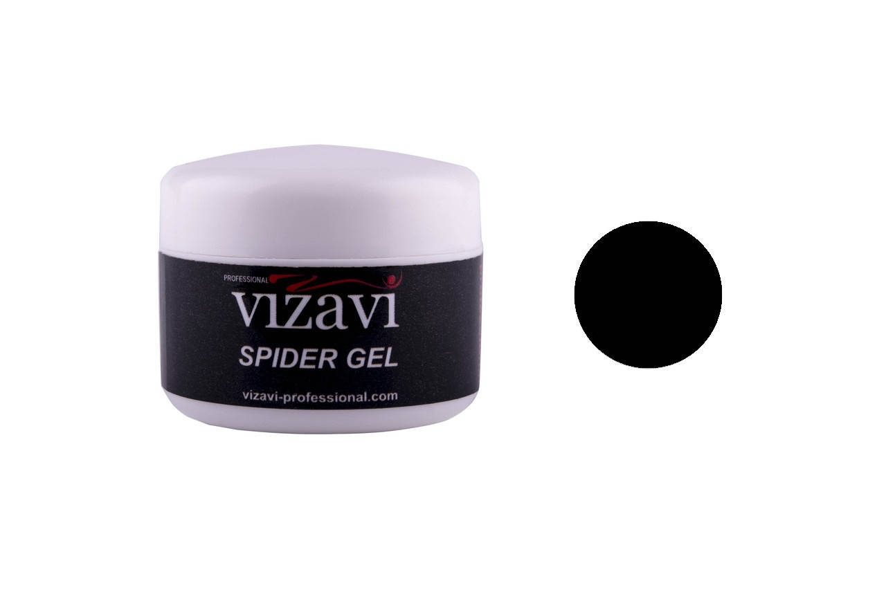 

Гель-краска Паутинка Vizavi Professional Sticky gel Paint 01, цвет чёрный, 5 г, Черный