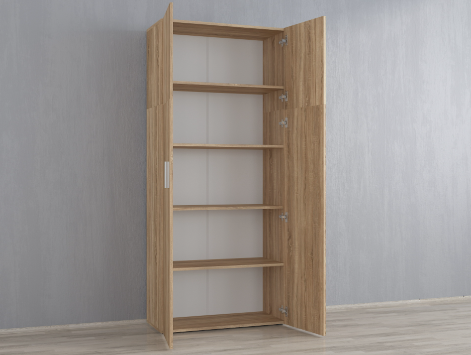 

Шкаф с полками, в спальню, в прихожую, в офис из ДСП Дуб сонома