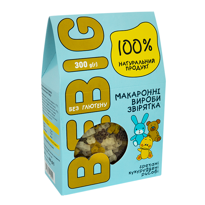

"Мікс фігурний" Макаронні вироби без глютену Bebig