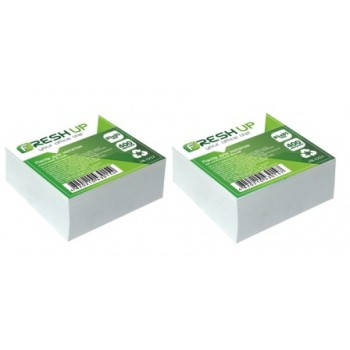 

Блок бумаги для заметок белый 85х85мм 400л. Fresh FR-1212/1211