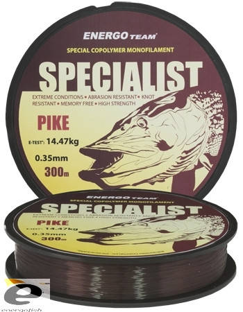 

Жилка Specialist Pike Brown 0.25мм 300м 7.88кг, Коричневый