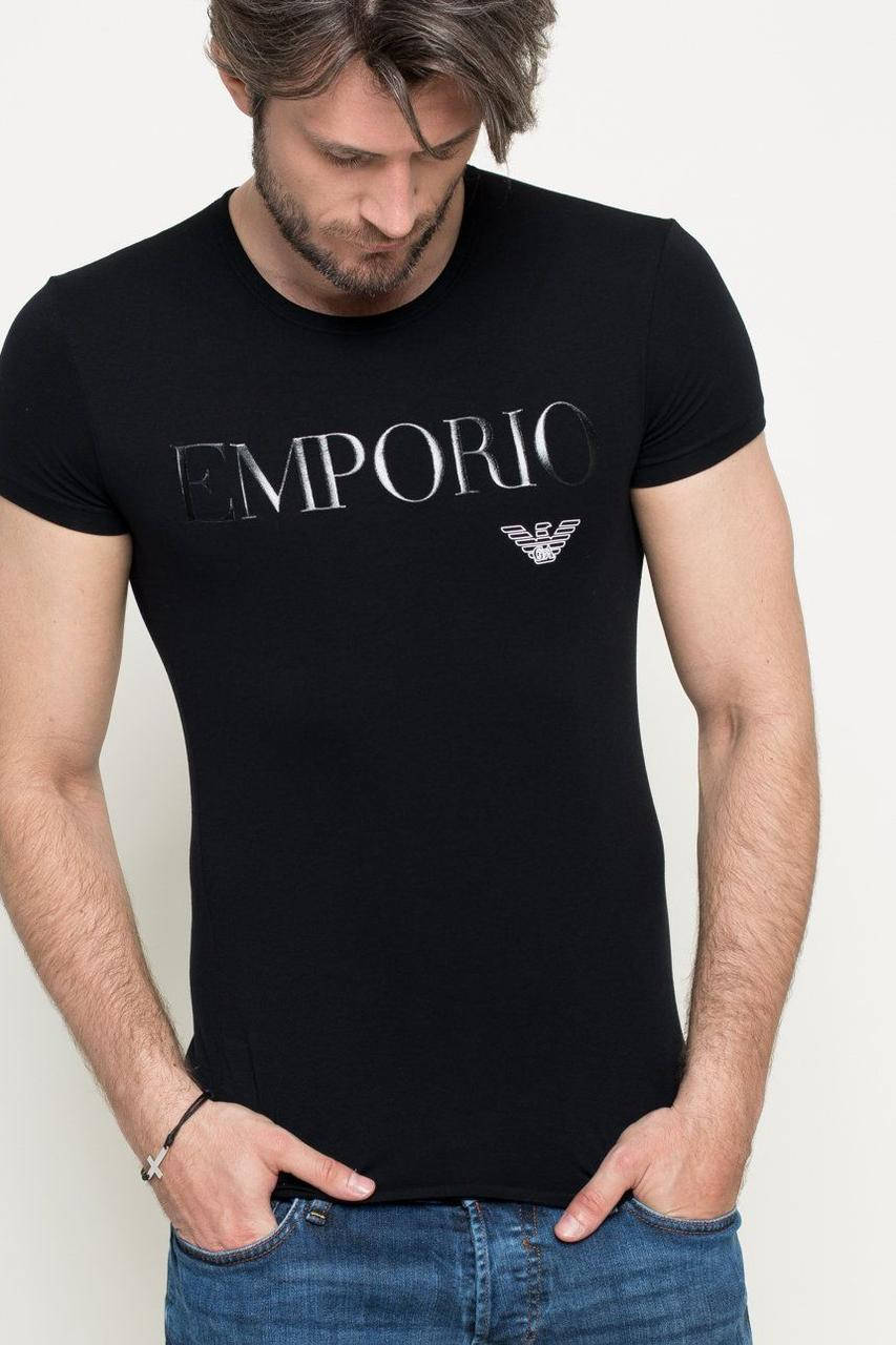 

Мужская футболка Emporio Armani,черная армани M