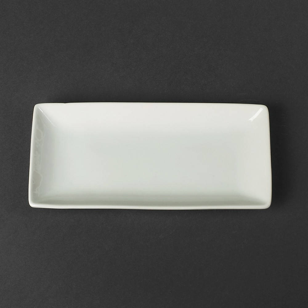 

Тарелка прямоугольная 110х170 мм Helios A1136 фарфоровая, Белый
