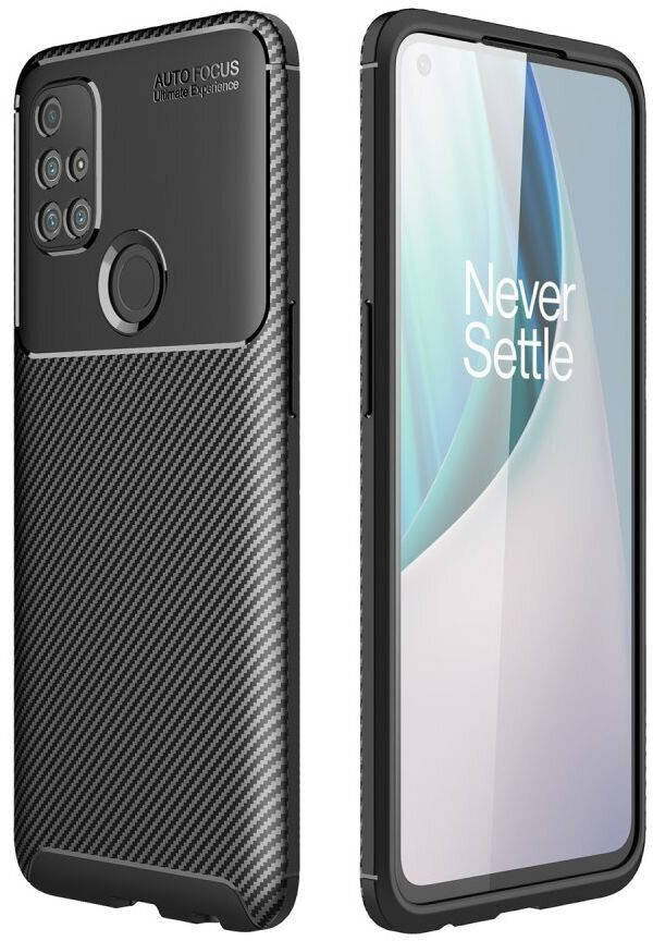 

Чехол накладка Autofocus Carbon OnePlus Nord N10 Черный