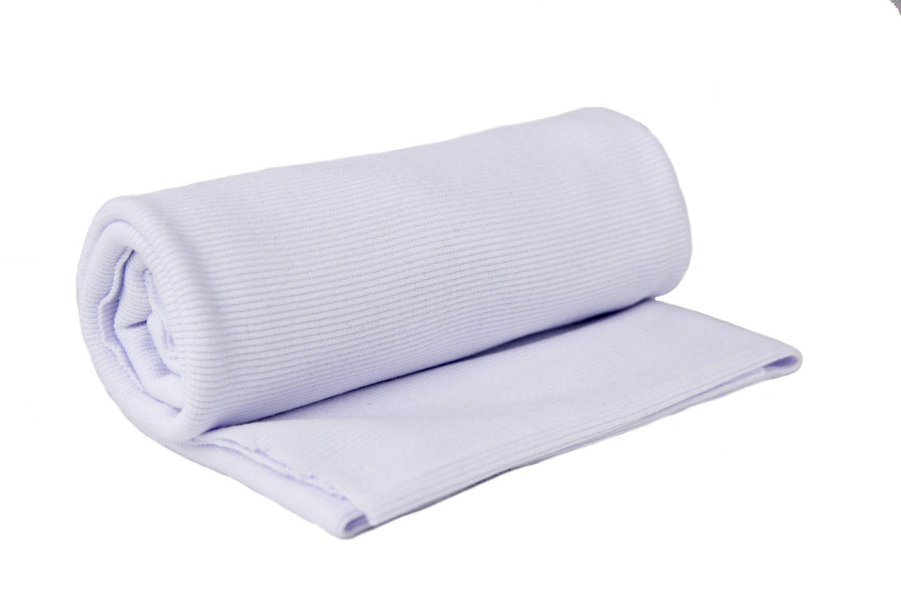 

Довяз к двухнитке Белый Состав: 95% хлопок 5% эластан для спортивной одежды кофточек водолазок шапок