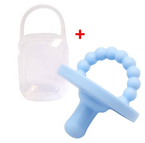 

Пустышка соска грызунок силиконовая Голубая, Голубой