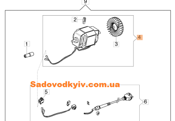 

Мотор для триммера Oleo-Mac TR 111 E (60030036A)