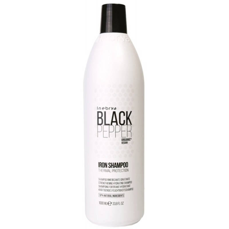 

Укрепляющий шампунь для волос Inebrya Balck Pepper Iron Shampoo 1000 мл