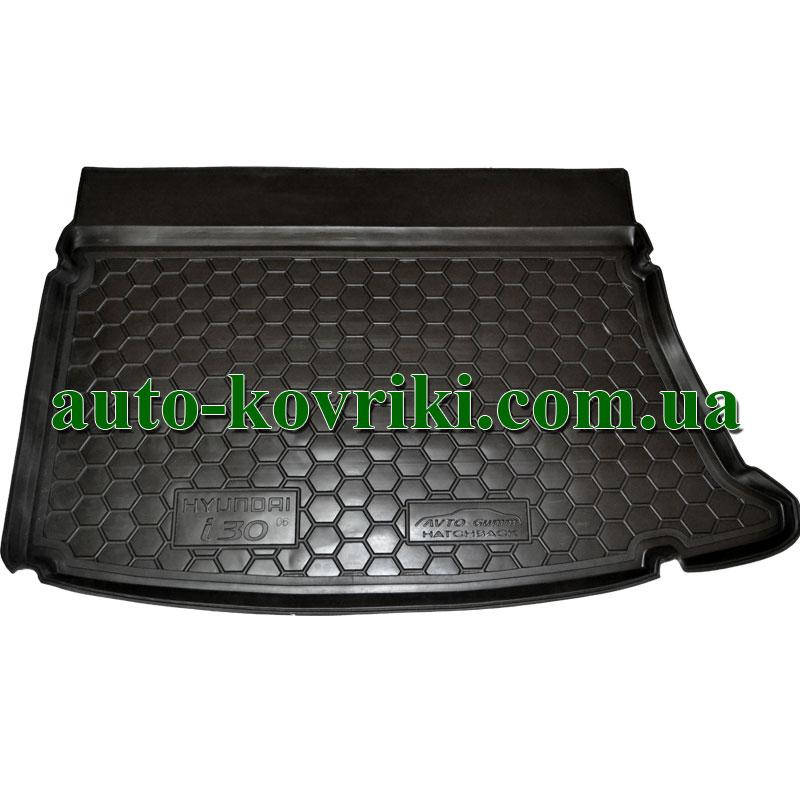 

Коврик багажника резиновый Hyundai i30 2007-2012 Hb (Avto-Gumm), Черный