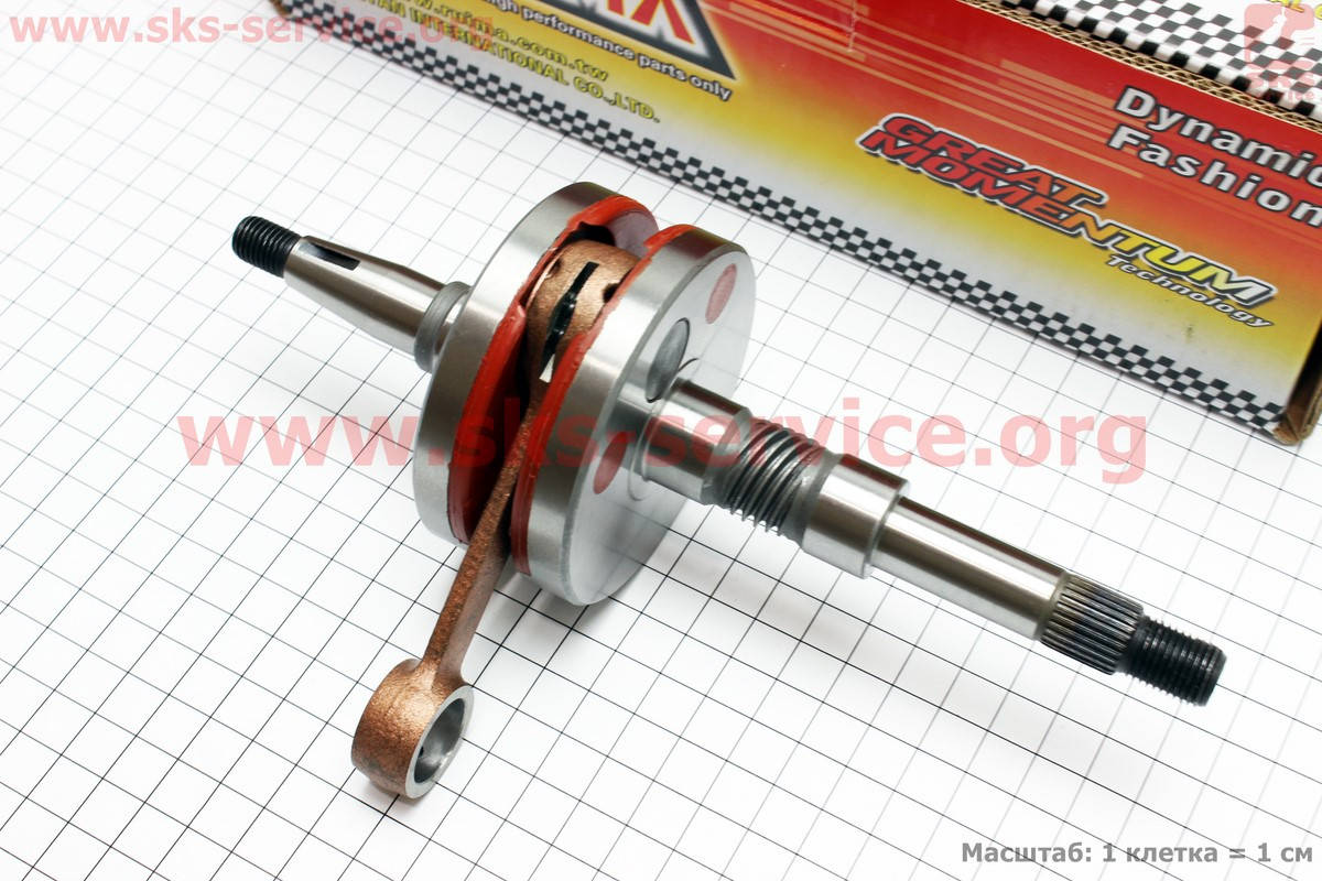 

Коленвал Honda DIO AF27/28, полнощекий RUIMA