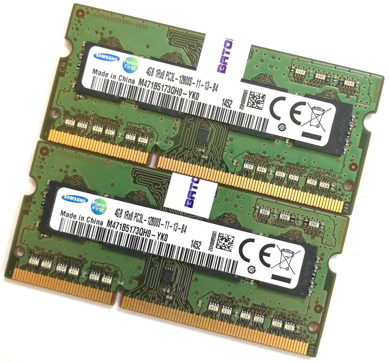 

Оперативная память для ноутбука Samsung SODIMM DDR3L 8Gb (4Gb+4Gb) 1600MHz 12800S CL11 (M471B5173QH0-YK0) Б/У