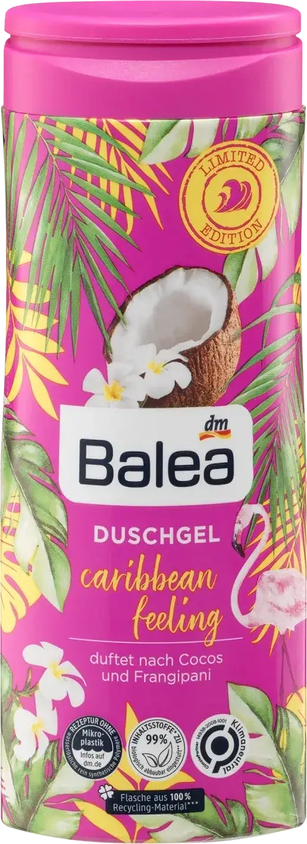 

Увлажняющий гель для душа Balea Caribbean Feeling, 300 мл.