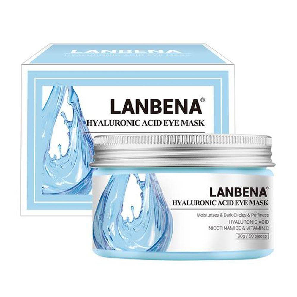 

Увлажняющие патчи от отеков и темных кругов с гиалуроновой кислотой Lanbena Hyaluronic Acid Eye Mask, 90г/50шт