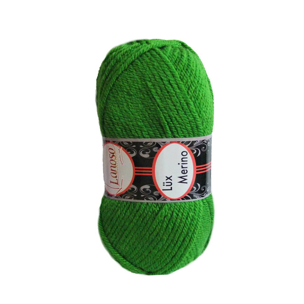 

Зимняя пряжа Lanoso Lux Merino 6574 35% шерсть Зеленый, Зелёный
